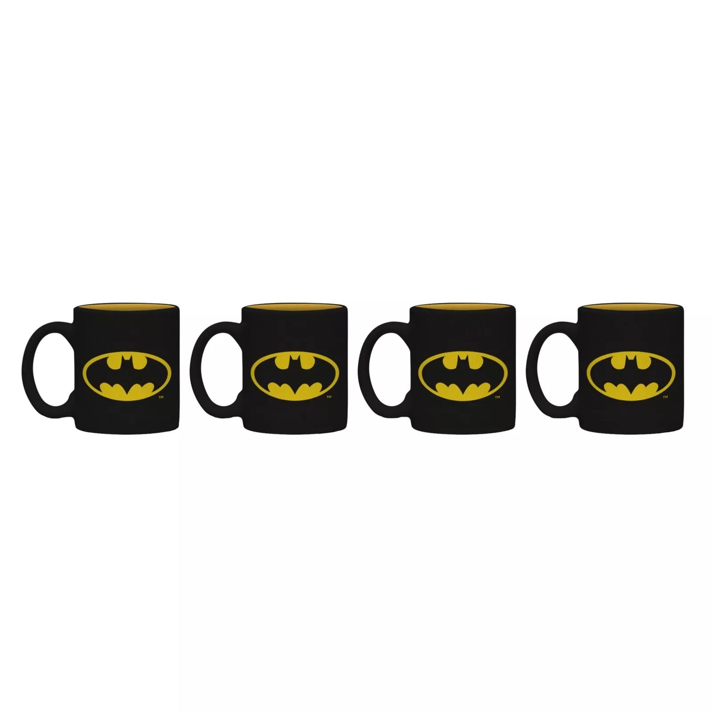 Batman Set 4 Espresso Mugs Coffee Cups