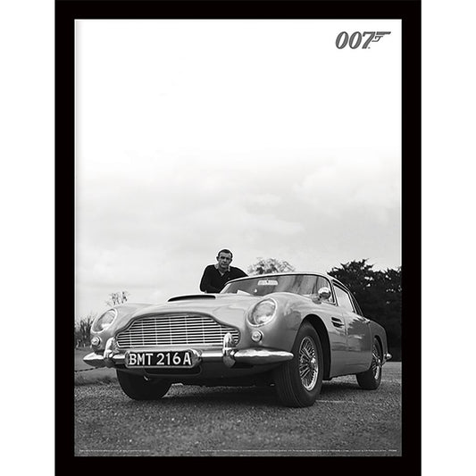 James Bond Connery Aston Martin Print