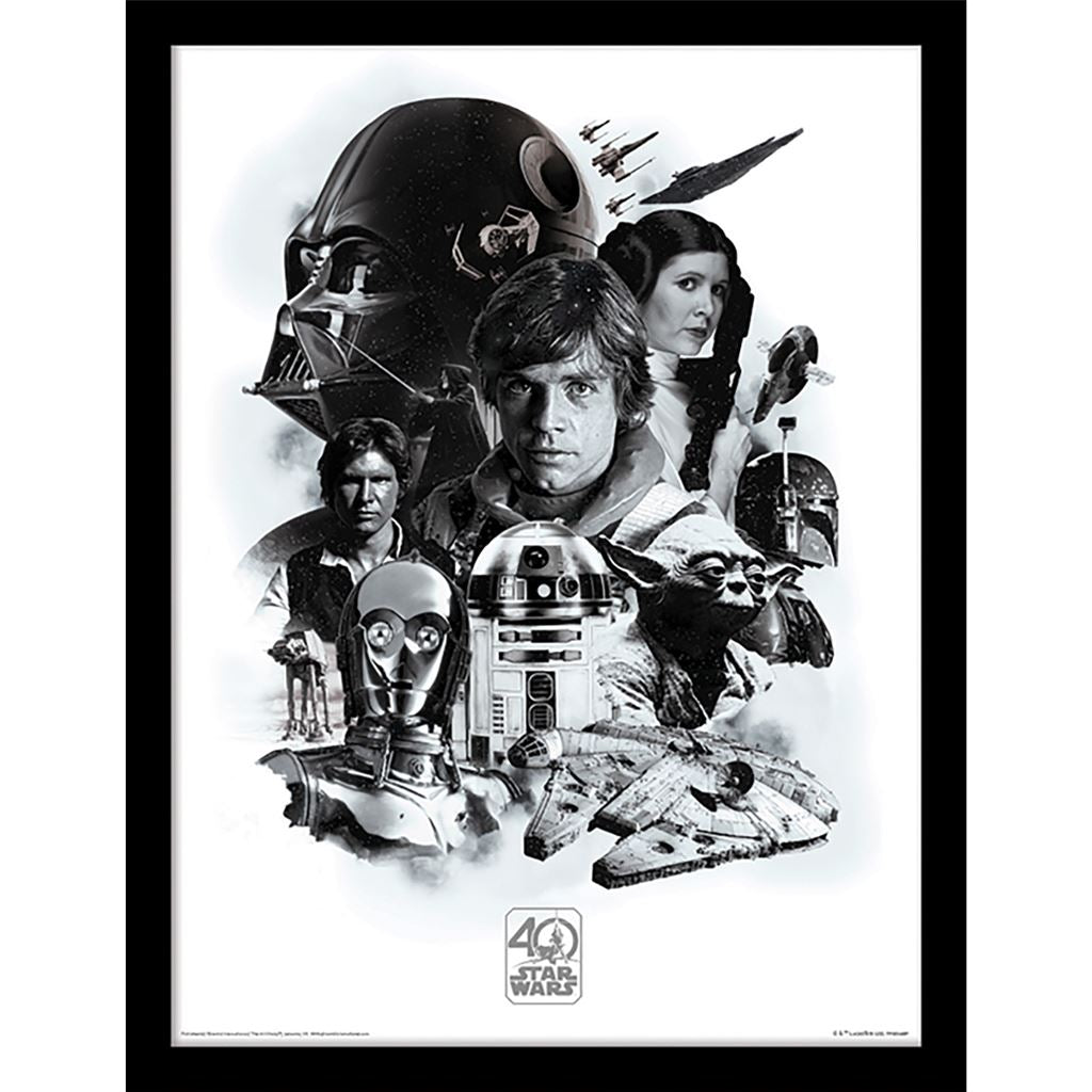 Star Wars 40th Anniversary Framed Print