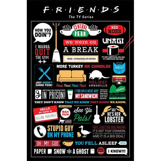 Friends Infographic Poster