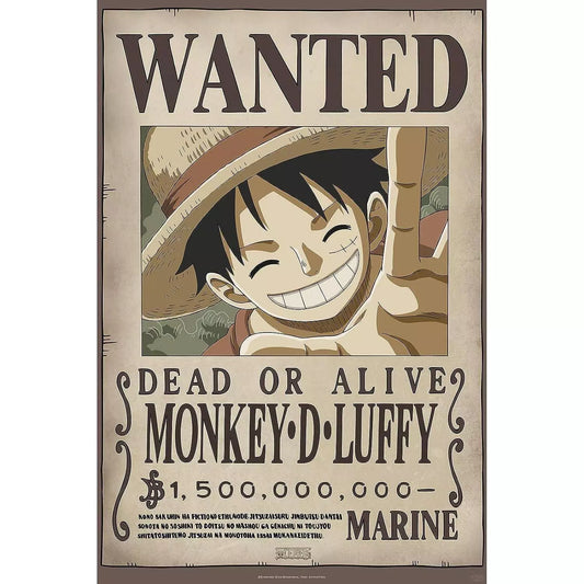 One Piece Luffy Wanted Poster