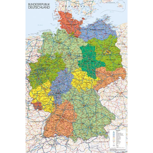 Map Of Germany Poster