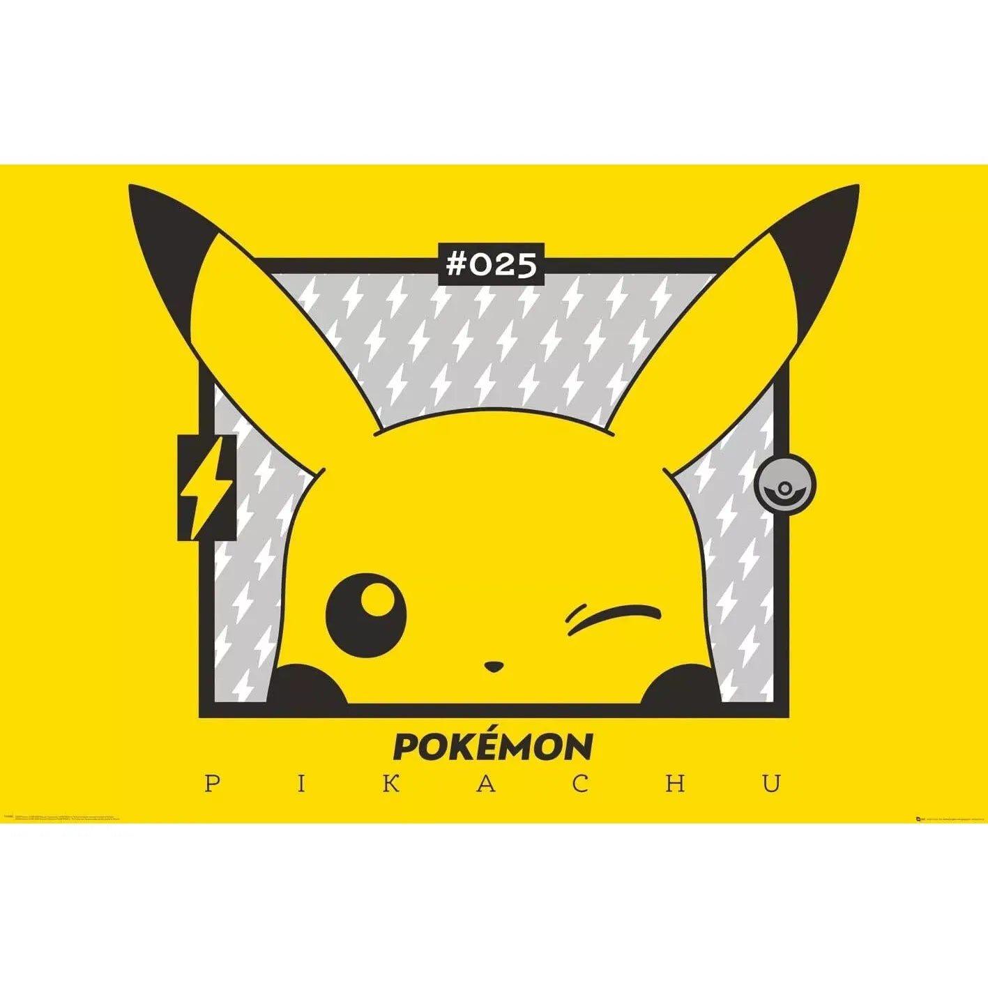 Pokemon Pikachu Wink Poster