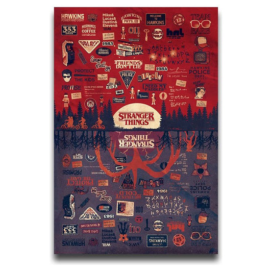 Stranger Things Upside Down Poster