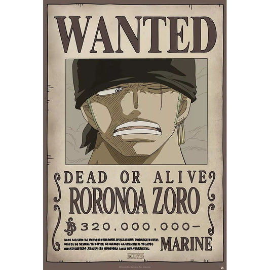 One Piece Wanted Zoro Poster