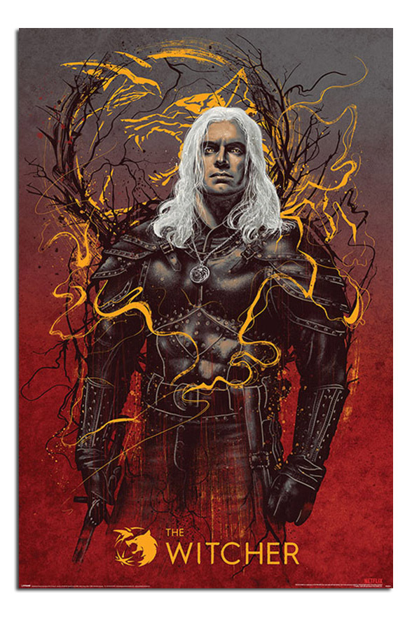  POSTER STOP ONLINE The Witcher - Netflix TV Show Poster (Teaser  - Geralt Of Rivia - Ocean) (Size 24 x 36): Posters & Prints